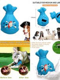 Natural Rubber Money Bag Treat Release Toy