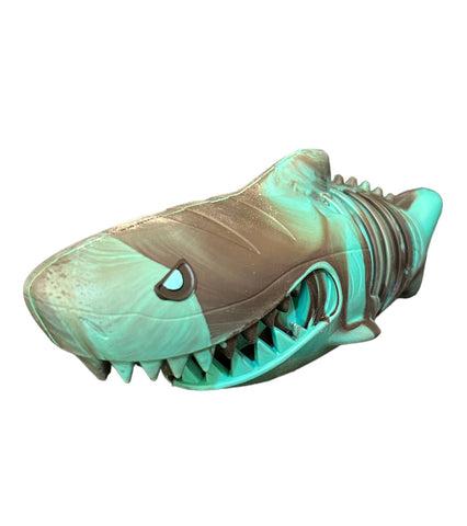 Solid Rubber Shark Squeak Toy