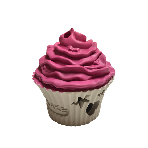 Natural Rubber Cupcake Treat Release Toy