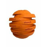 Natural Rubber Orange 'S' Ball  Treat Release Toy
