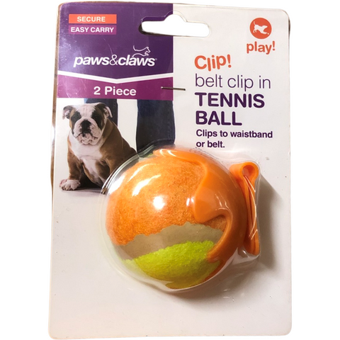 Tennis Ball With Waistband Clip Toy