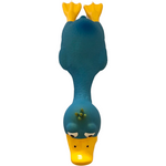 Large Blue Latex Duck Squeak Toy