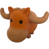 Long Horn Cow Squeaky Latex Toy